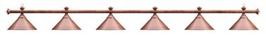 Бильярдный светильник "Elegance Red Bronze 6"